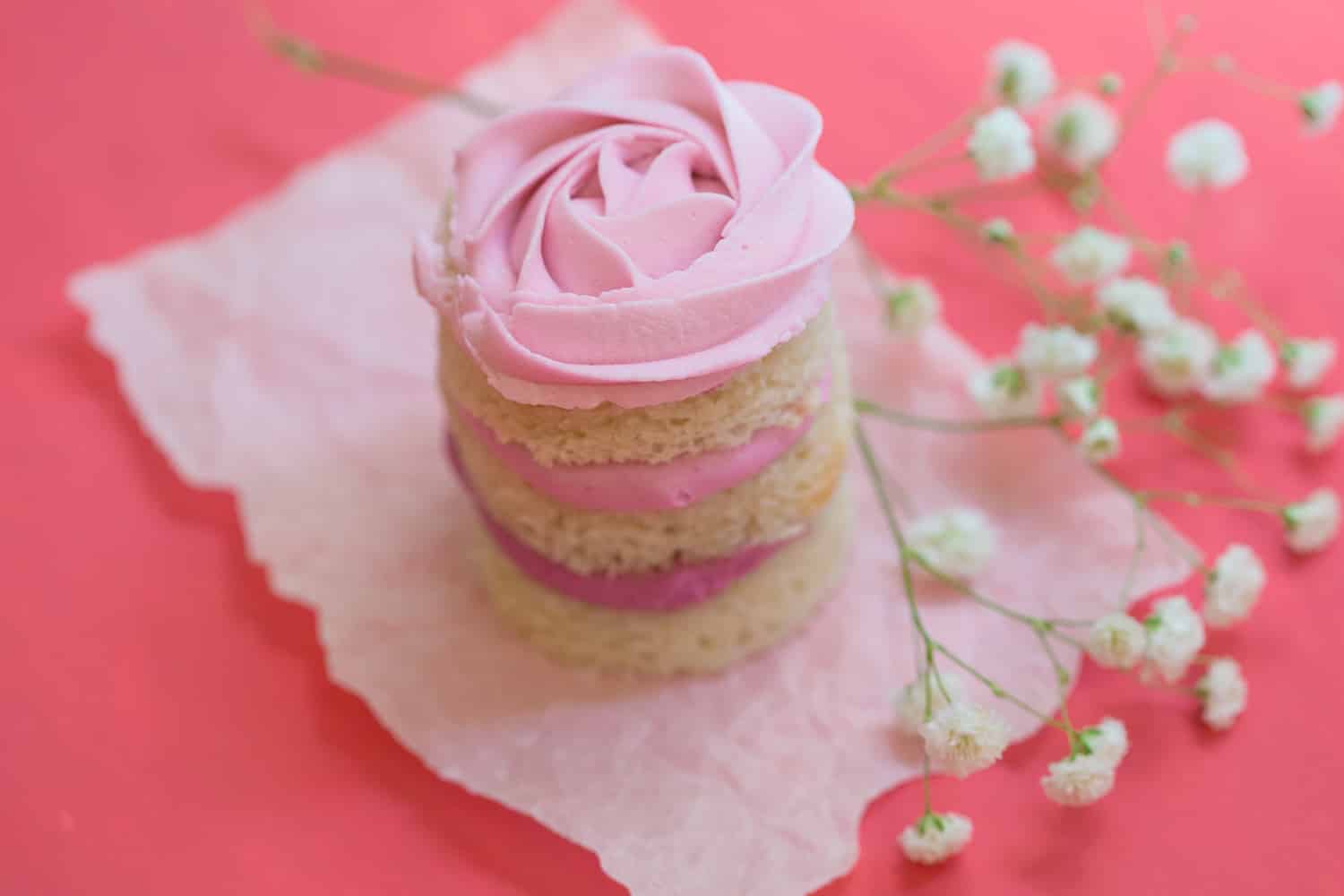 Pink mini cake by Susan Block