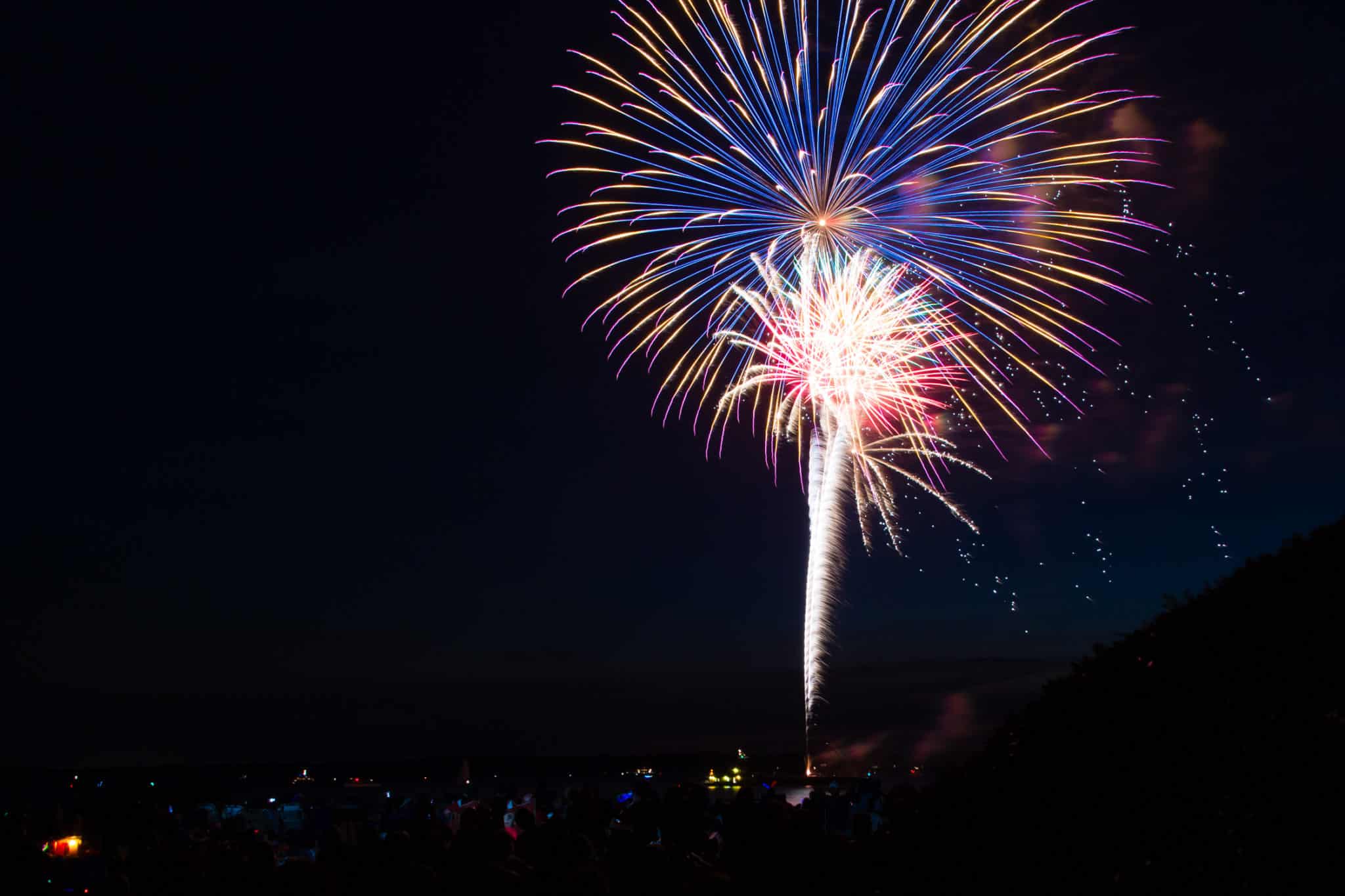 Slow your shutter down to create beautiful fireworks shots.