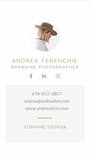 Andrea Linn Photography email signature